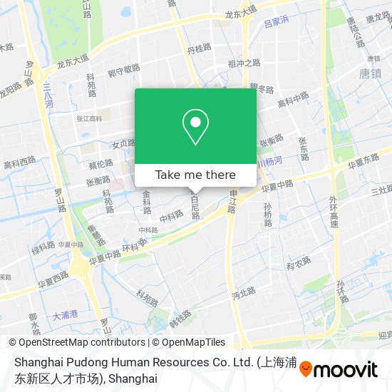 Shanghai Pudong Human Resources Co. Ltd. (上海浦东新区人才市场) map