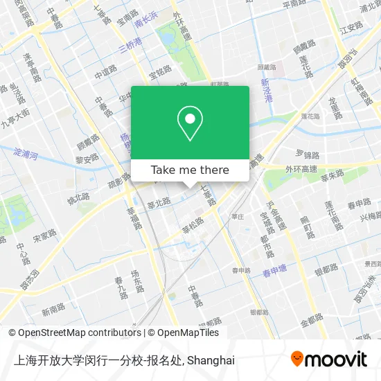 上海开放大学闵行一分校-报名处 map