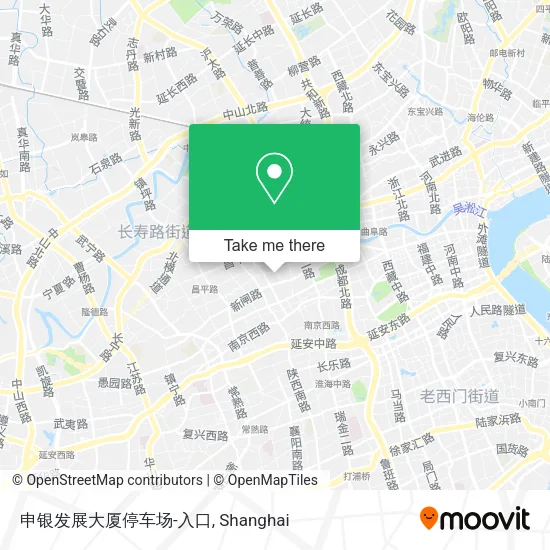 申银发展大厦停车场-入口 map