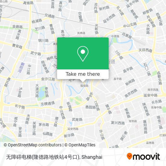 无障碍电梯(隆德路地铁站4号口) map