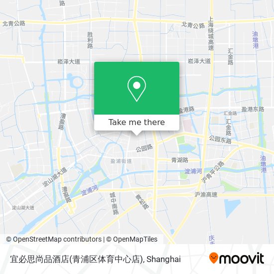 宜必思尚品酒店(青浦区体育中心店) map