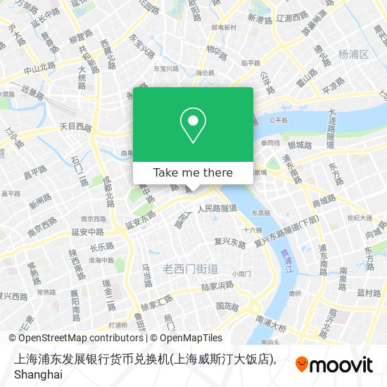 上海浦东发展银行货币兑换机(上海威斯汀大饭店) map