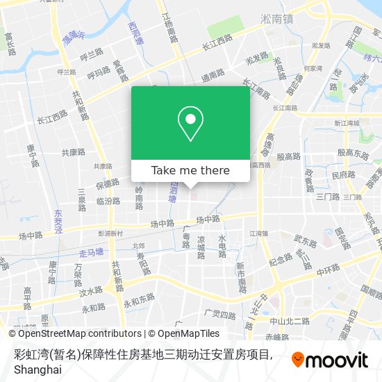 彩虹湾(暂名)保障性住房基地三期动迁安置房项目 map