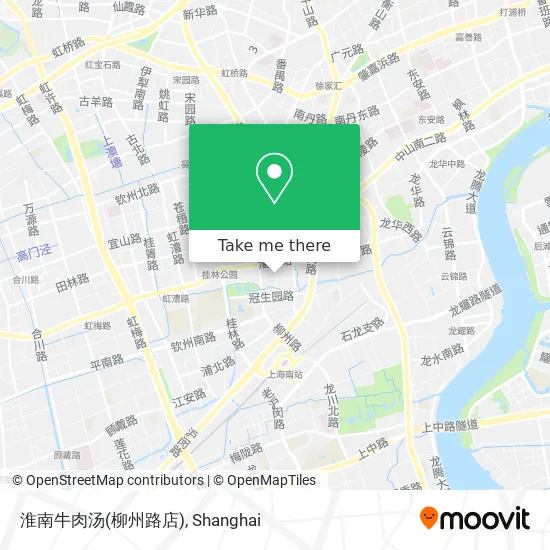 淮南牛肉汤(柳州路店) map