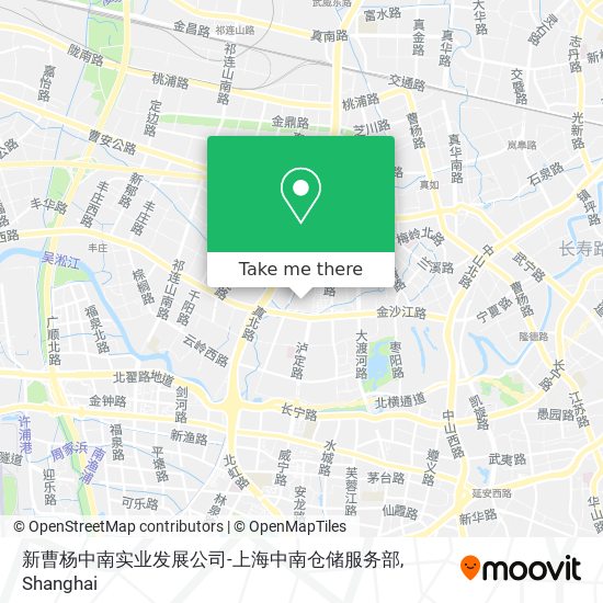 新曹杨中南实业发展公司-上海中南仓储服务部 map