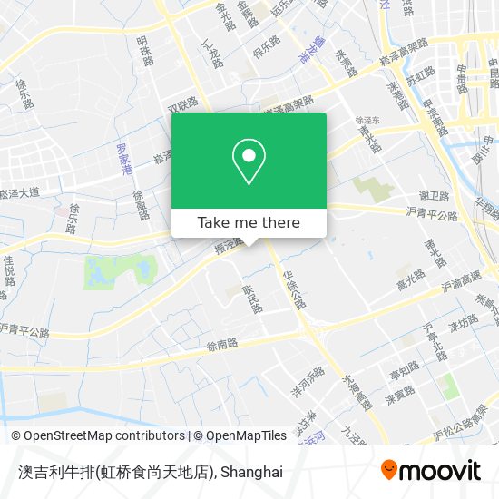 澳吉利牛排(虹桥食尚天地店) map