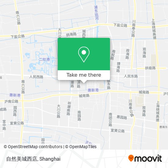 自然美城西店 map