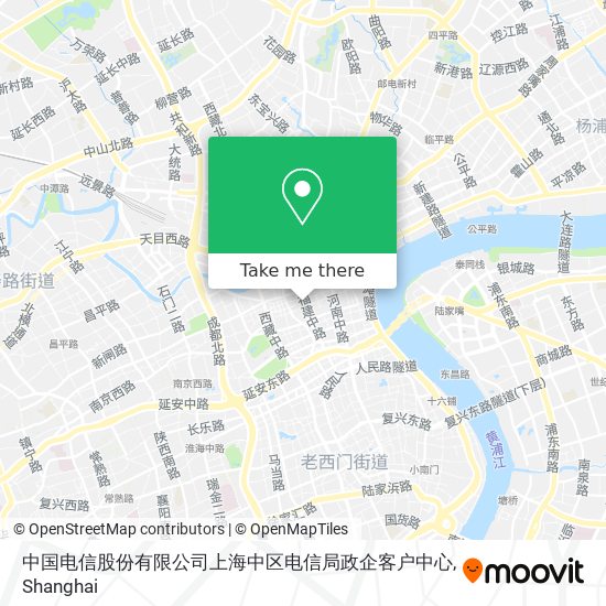 中国电信股份有限公司上海中区电信局政企客户中心 map