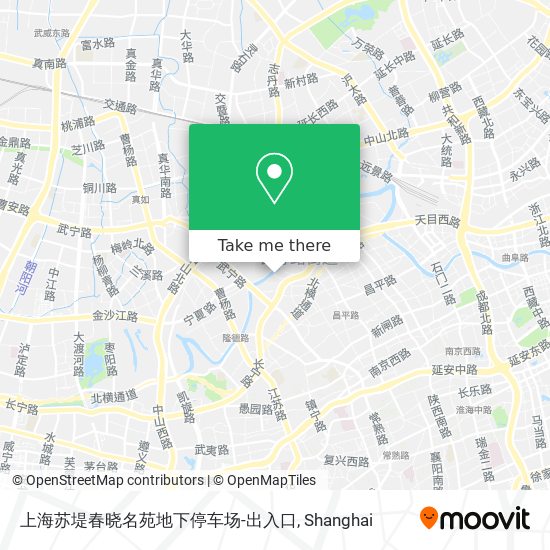 上海苏堤春晓名苑地下停车场-出入口 map