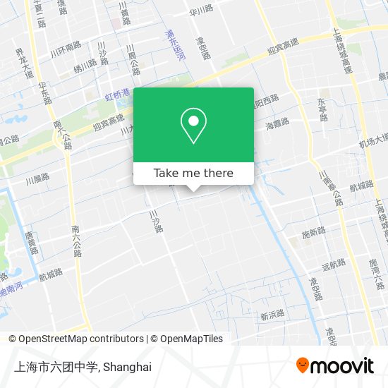 上海市六团中学 map