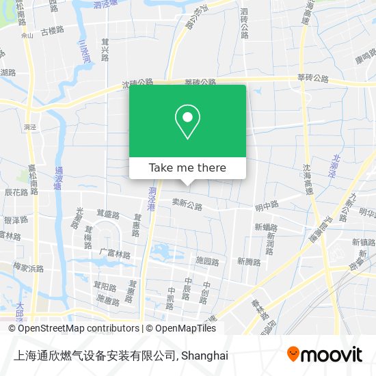 上海通欣燃气设备安装有限公司 map