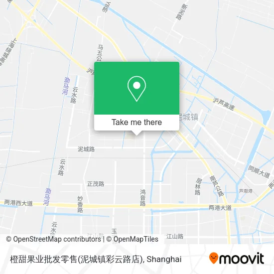 橙甜果业批发零售(泥城镇彩云路店) map