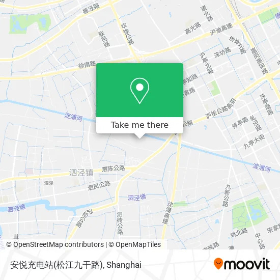安悦充电站(松江九干路) map