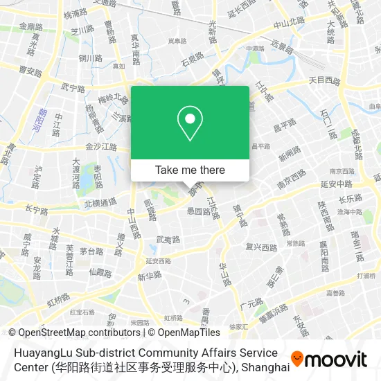 HuayangLu Sub-district Community Affairs Service Center (华阳路街道社区事务受理服务中心) map