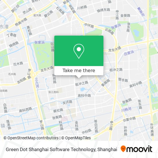 Green Dot Shanghai Software Technology map
