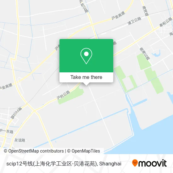 scip12号线(上海化学工业区-贝港花苑) map