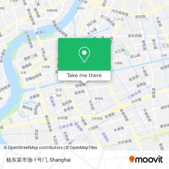 杨东菜市场-1号门 map