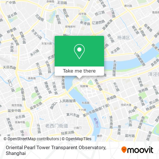 Oriental Pearl Tower Transparent Observatory map