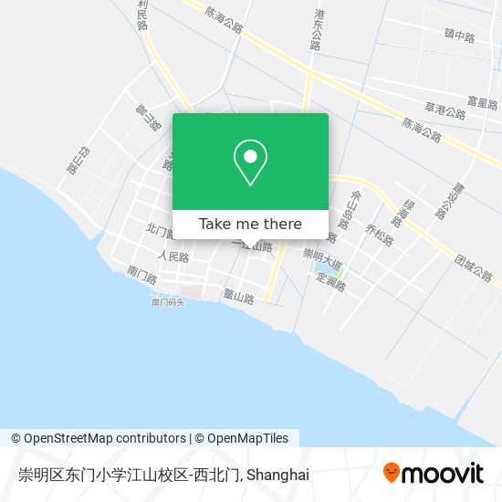 崇明区东门小学江山校区-西北门 map