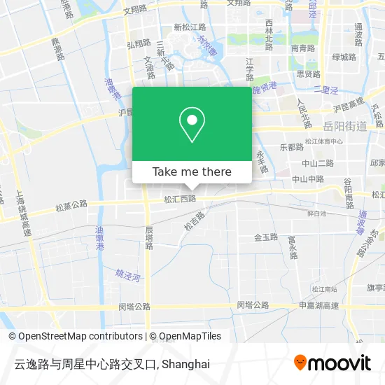 云逸路与周星中心路交叉口 map