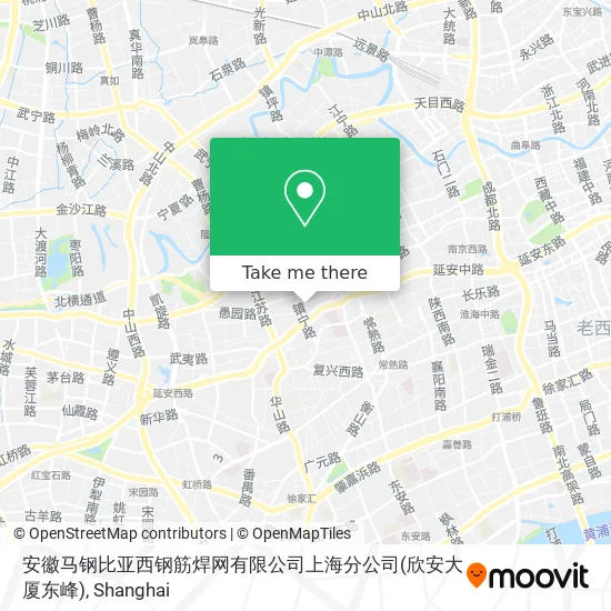 安徽马钢比亚西钢筋焊网有限公司上海分公司(欣安大厦东峰) map