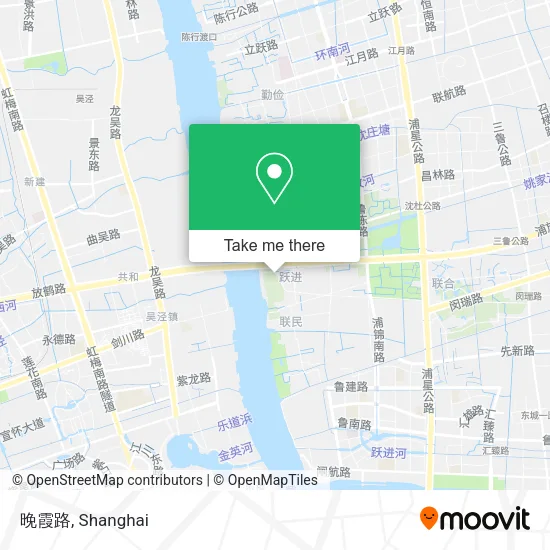 晚霞路 map