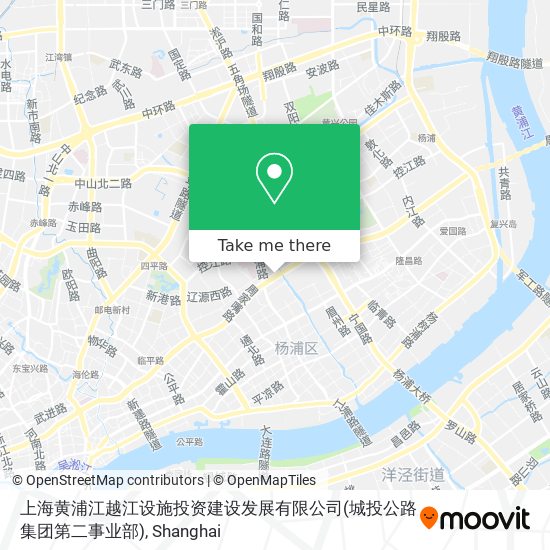 上海黄浦江越江设施投资建设发展有限公司(城投公路集团第二事业部) map