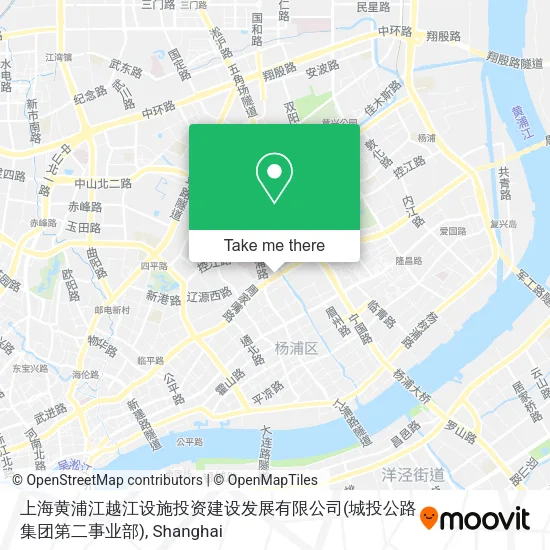 上海黄浦江越江设施投资建设发展有限公司(城投公路集团第二事业部) map