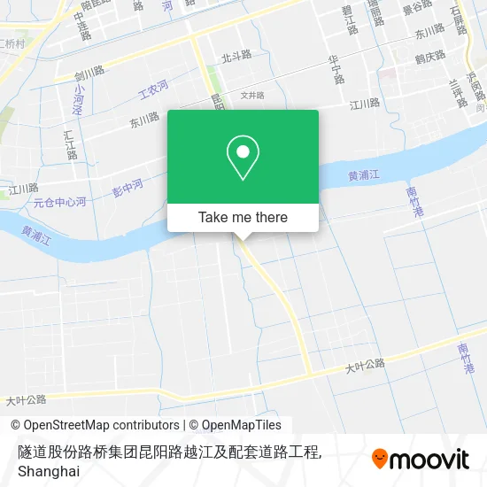 隧道股份路桥集团昆阳路越江及配套道路工程 map