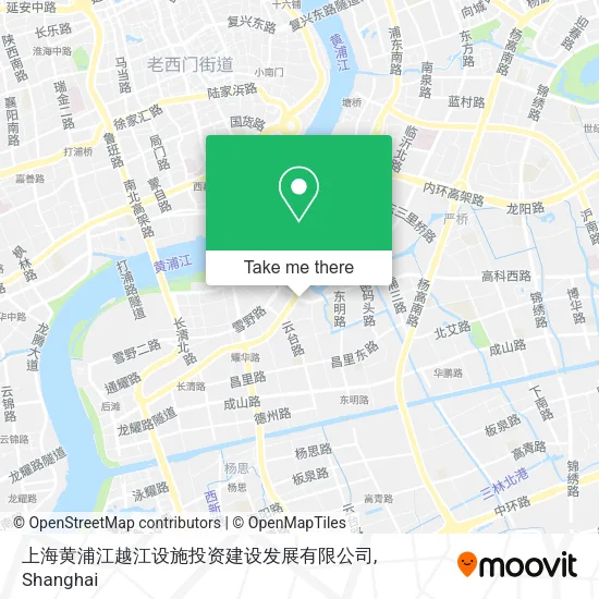 上海黄浦江越江设施投资建设发展有限公司 map