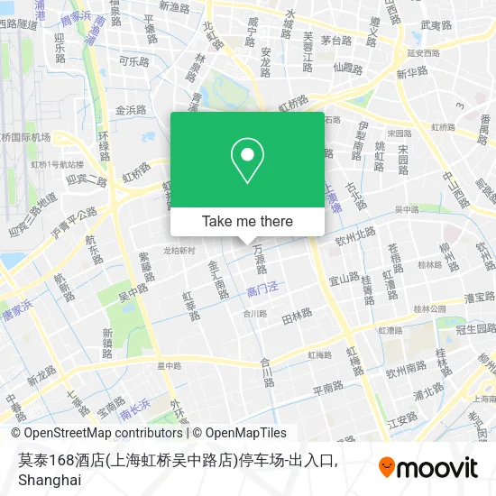 莫泰168酒店(上海虹桥吴中路店)停车场-出入口 map