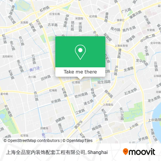 上海全品室内装饰配套工程有限公司 map