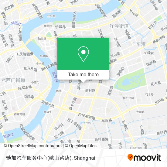驰加汽车服务中心(峨山路店) map