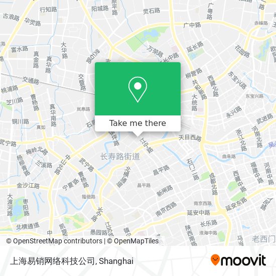 上海易销网络科技公司 map