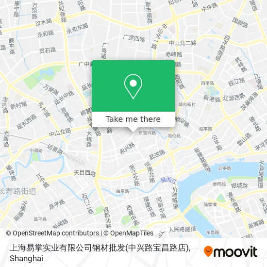 上海易掌实业有限公司钢材批发(中兴路宝昌路店) map