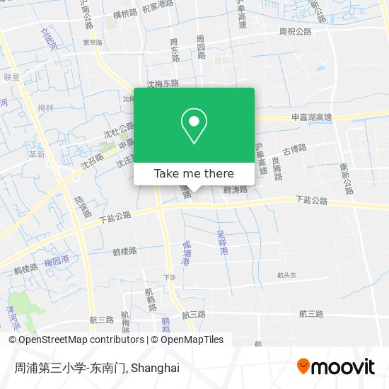 周浦第三小学-东南门 map
