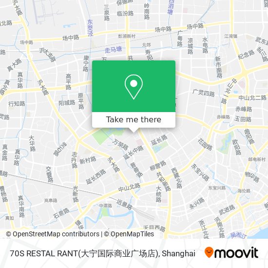 70S RESTAL RANT(大宁国际商业广场店) map