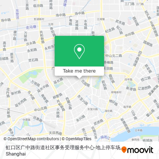 虹口区广中路街道社区事务受理服务中心-地上停车场 map