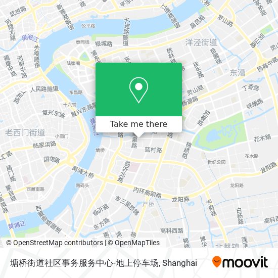 塘桥街道社区事务服务中心-地上停车场 map