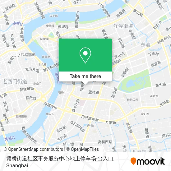 塘桥街道社区事务服务中心地上停车场-出入口 map