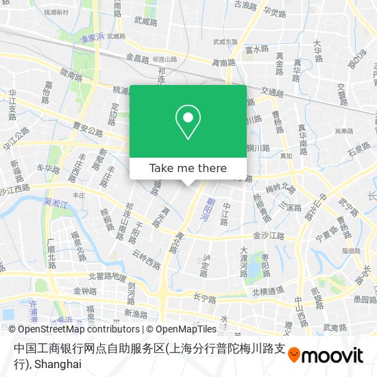 中国工商银行网点自助服务区(上海分行普陀梅川路支行) map
