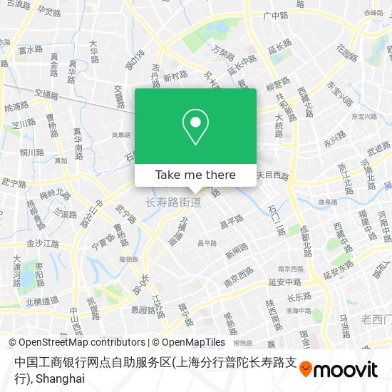 中国工商银行网点自助服务区(上海分行普陀长寿路支行) map