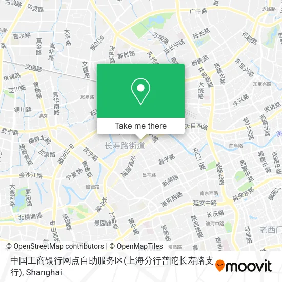 中国工商银行网点自助服务区(上海分行普陀长寿路支行) map