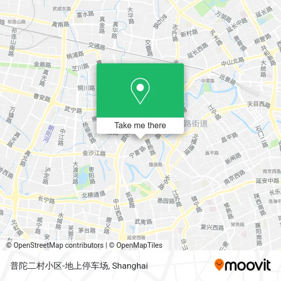 普陀二村小区-地上停车场 map