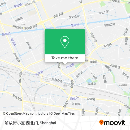 解放街小区-西北门 map