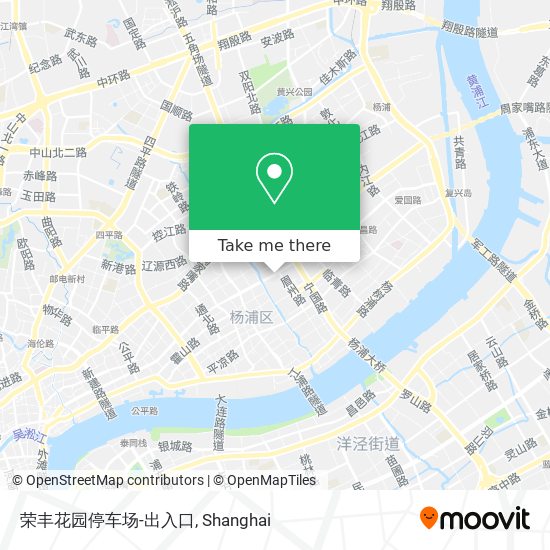 荣丰花园停车场-出入口 map