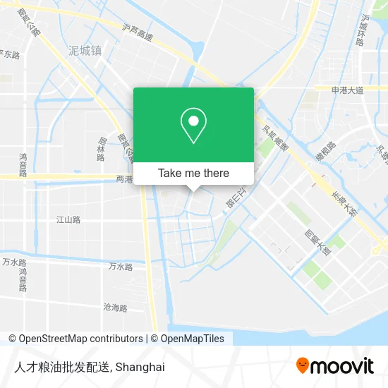 人才粮油批发配送 map