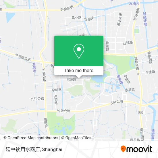 延中饮用水商店 map