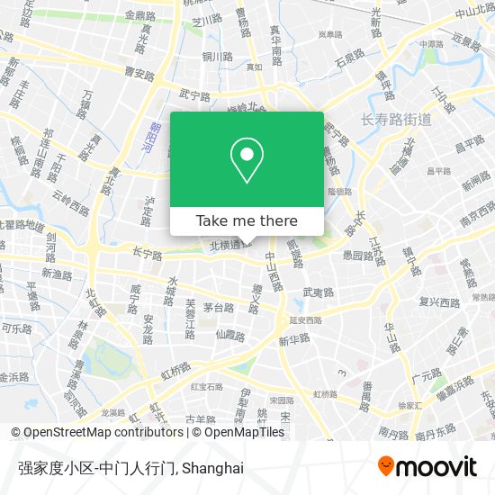 强家度小区-中门人行门 map