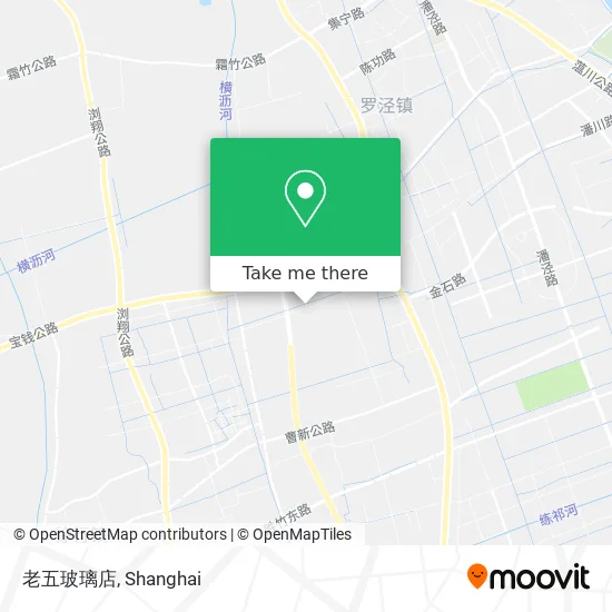 老五玻璃店 map